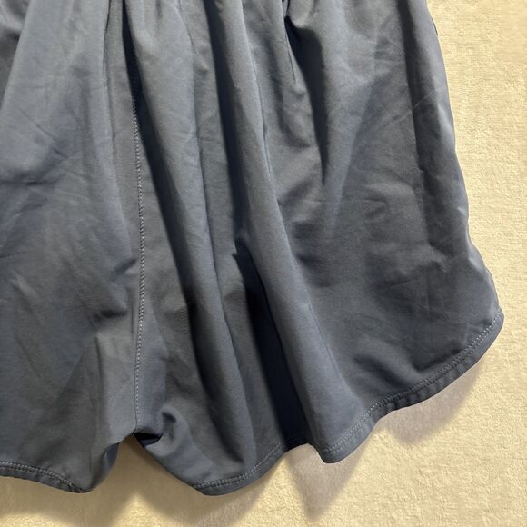 Nike One Dri-Fit Ultra High-Waisted Brief Lined Shorts Slate Blue Women's Medium - Picture 10 of 15